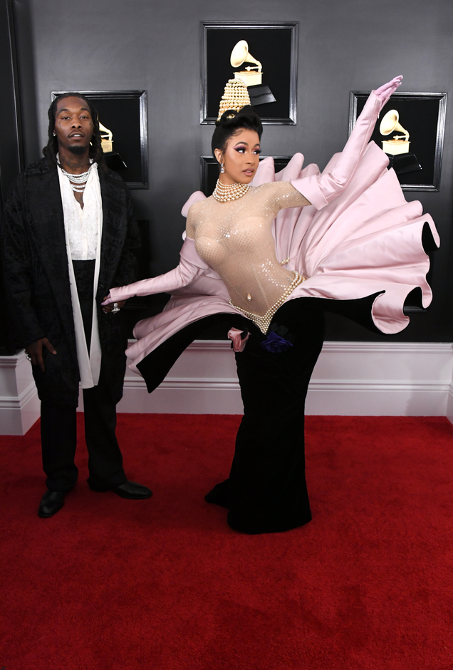 Offset (l) and Cardi B